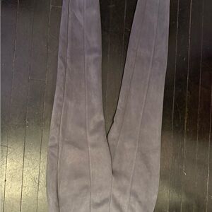WHBM Gray Suede-Look Leggings Slim Fit Stretch Pants (Size 0